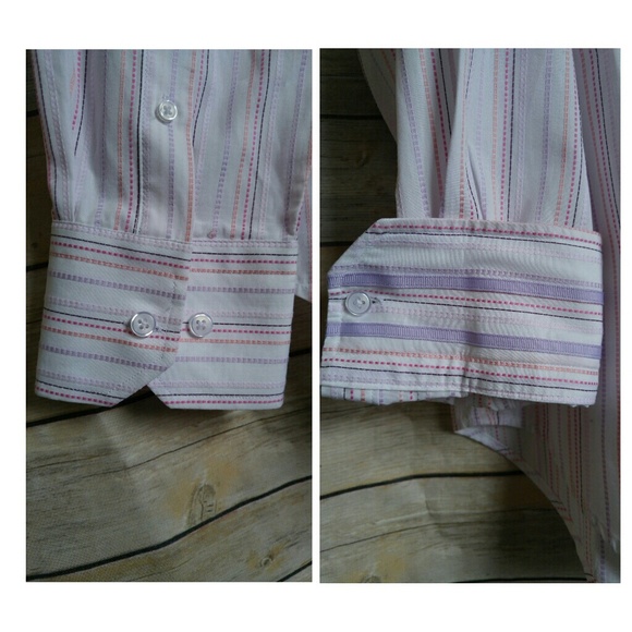 Mens Robert Graham Stripe Dress Shirt - Picture 5 of 7